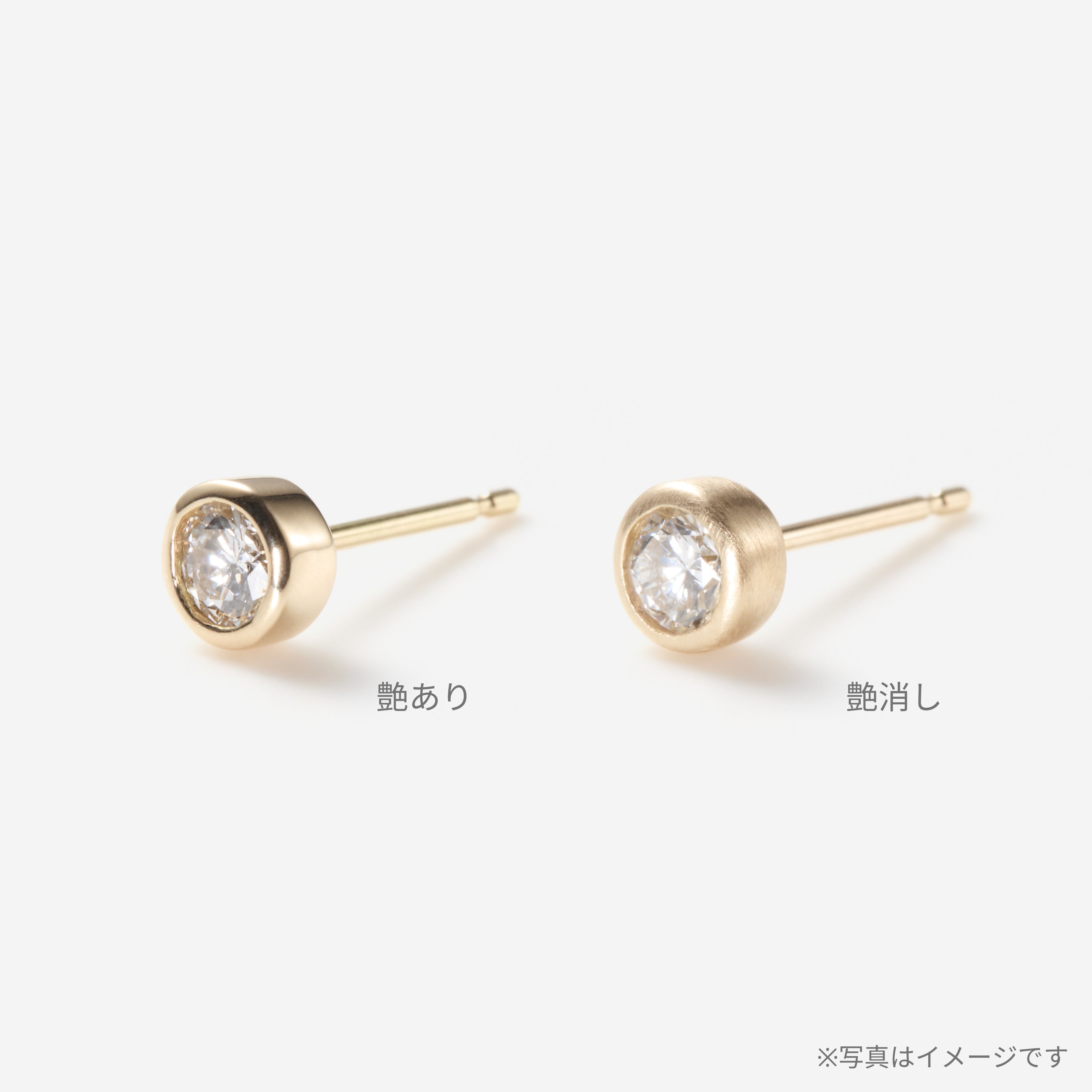 Pieces "Petit" ピアス K10YG