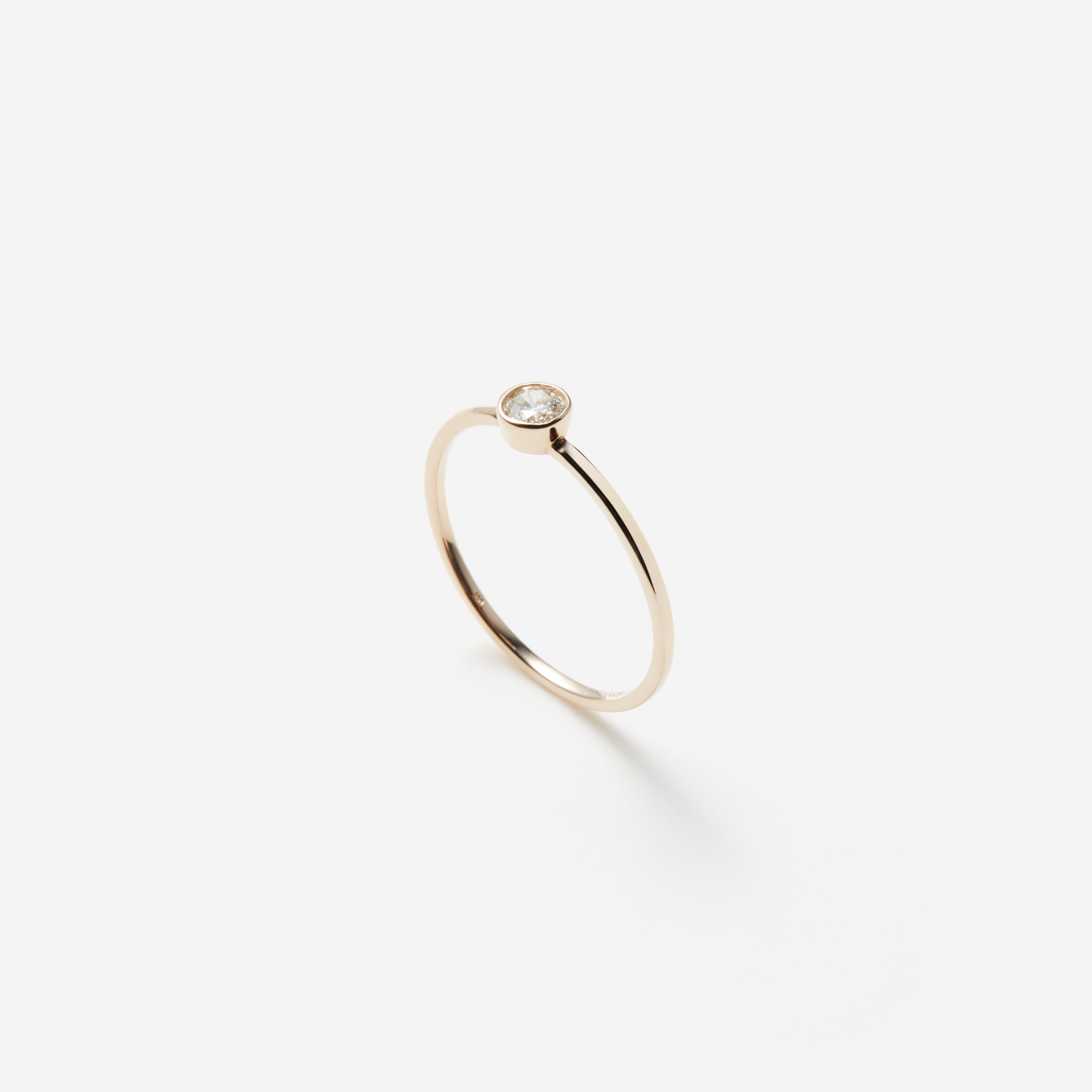 Layered "1P(0.15ct)" リング K10YG