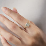 Pave "Eme" リング K18YG