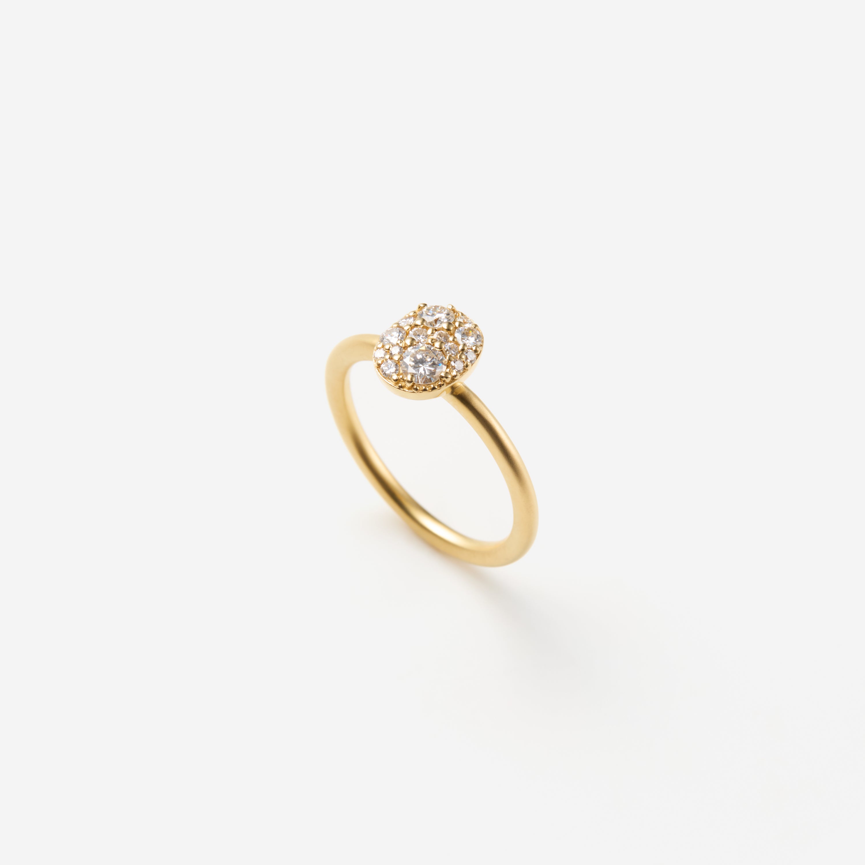 Pave "Oval" リング K18YG