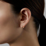 Layered フープピアス(small) K18YG