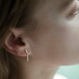 Linear Pierced earring  "Bar duo/SM"