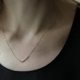 Linear Necklace  "Bar trio"