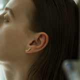 Linear Pierced earring  "J line"