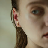 Linear Pierced earring  "S line"