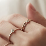Layered Ring "Beads"K10YG