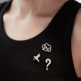 Playful Môko Kobayashi "Question pave" ピンブローチ