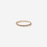 Layered Ring "Beads medium"K10YG