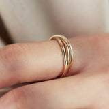 Layered Ring "3Link"K10YG