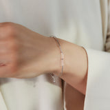 Chain Bracelet ”Clip” K10WG
