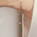 Chain Bracelet ”Clip” K10WG