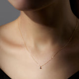 Pieces "Lumi" ネックレス K18YG/0.05ct