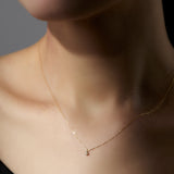 Pieces "Lumi" ネックレス K18YG/0.05ct