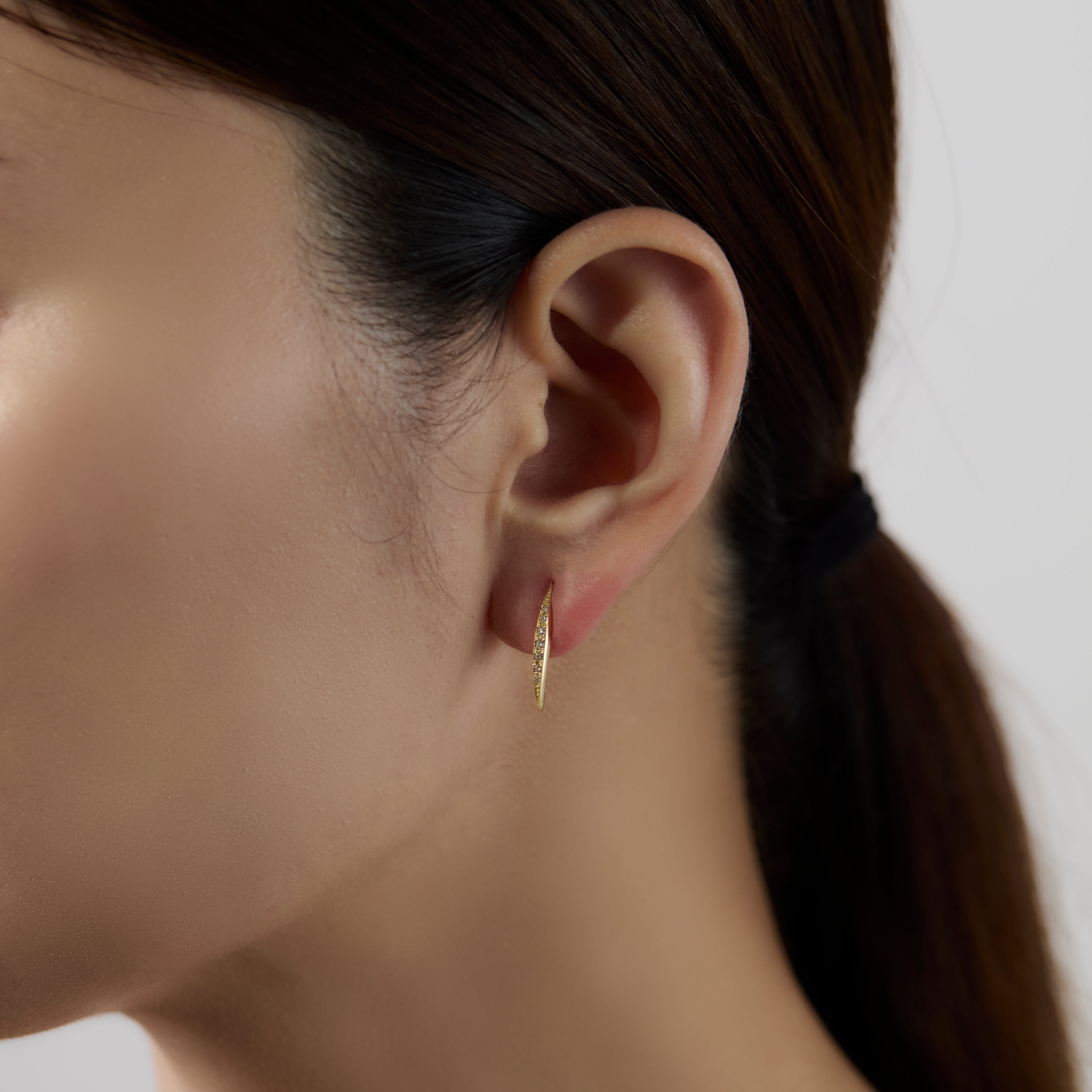 オールニーク　ダイヤモンドピアス片耳 ALLNIQUE(オールニーク)｜Form Oval ダイヤモンド ピアス（片耳