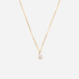 Pieces "Lumi" ネックレス K18YG/0.05ct