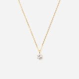 Pieces "Lumi" ネックレス K18YG/0.10ct