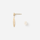 Layered "D-Solitaire" ピアス