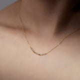 Linear Necklace  "Bar trio"