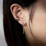 Linear Pierced earring  "Bar duo/SL"