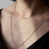 Linear Necklace  "Bar trio"