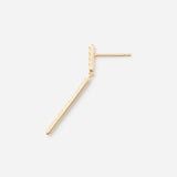 Linear Pierced earring  "Bar duo/SL"