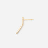 Linear Pierced earring  "Bar duo/SM"
