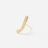 Linear Pierced earring  "J line"