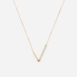 Linear Necklace  "Bar duo"