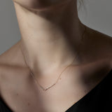 Linear Necklace  "Bar duo"
