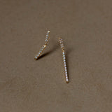 Linear Pierced earring  "Bar duo/SM"