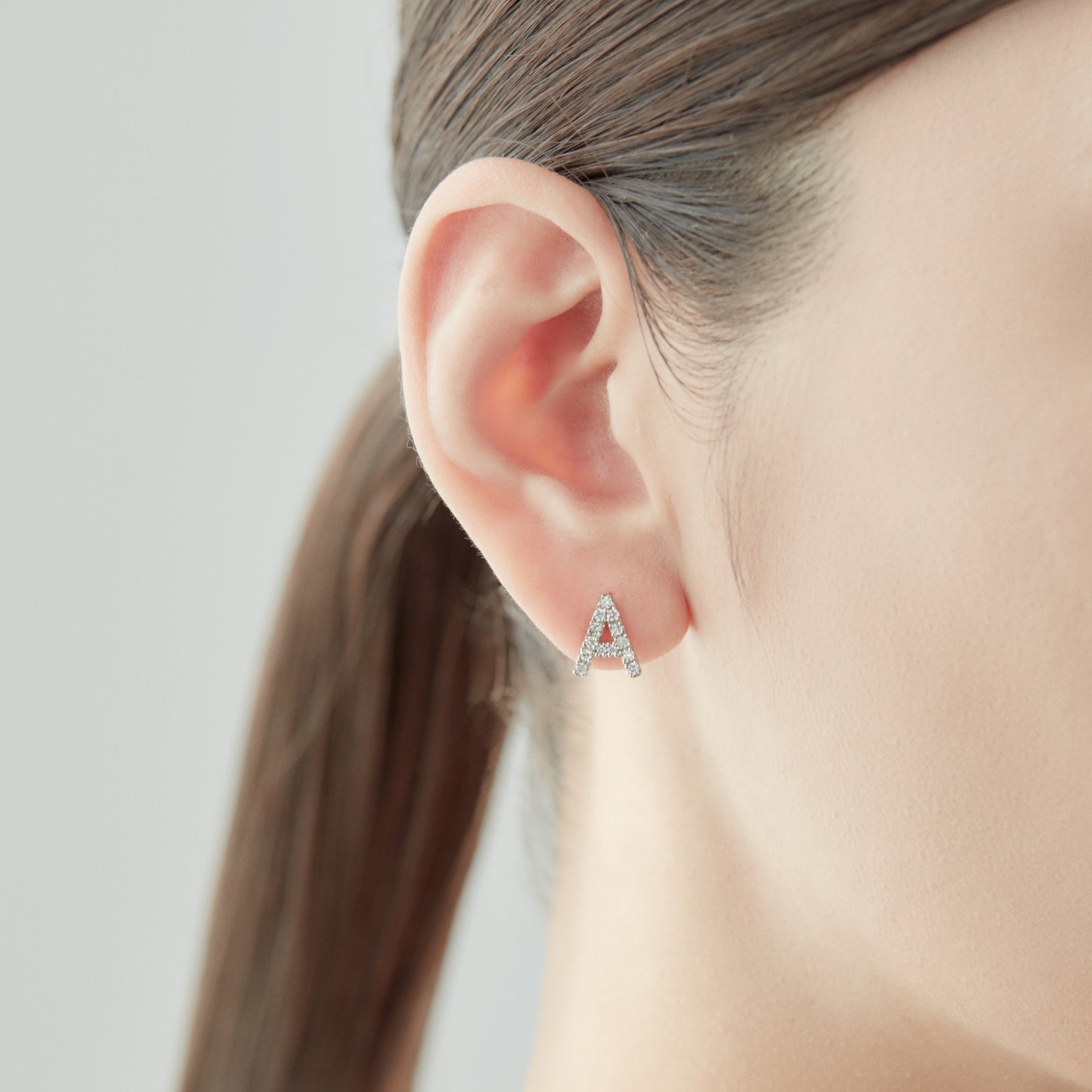 Symbol Pierced earring "A"