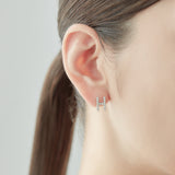 Symbol Pierced earring "H"