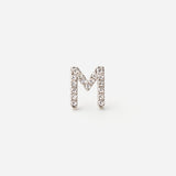 Symbol Pierced earring "M"