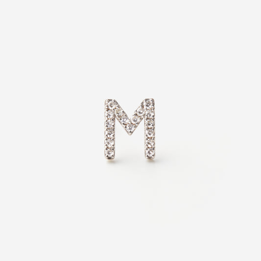 Symbol Pierced earring "M"