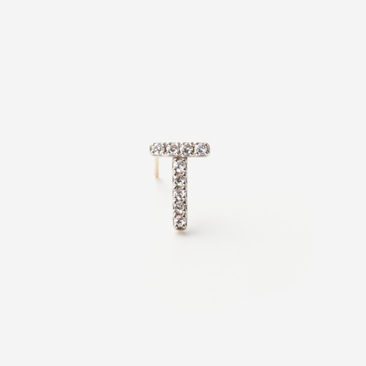 Symbol Pierced earring "T"