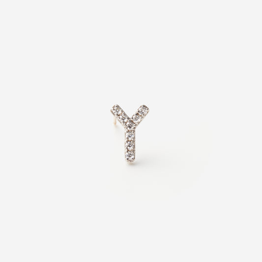 Symbol Pierced earring "Y"