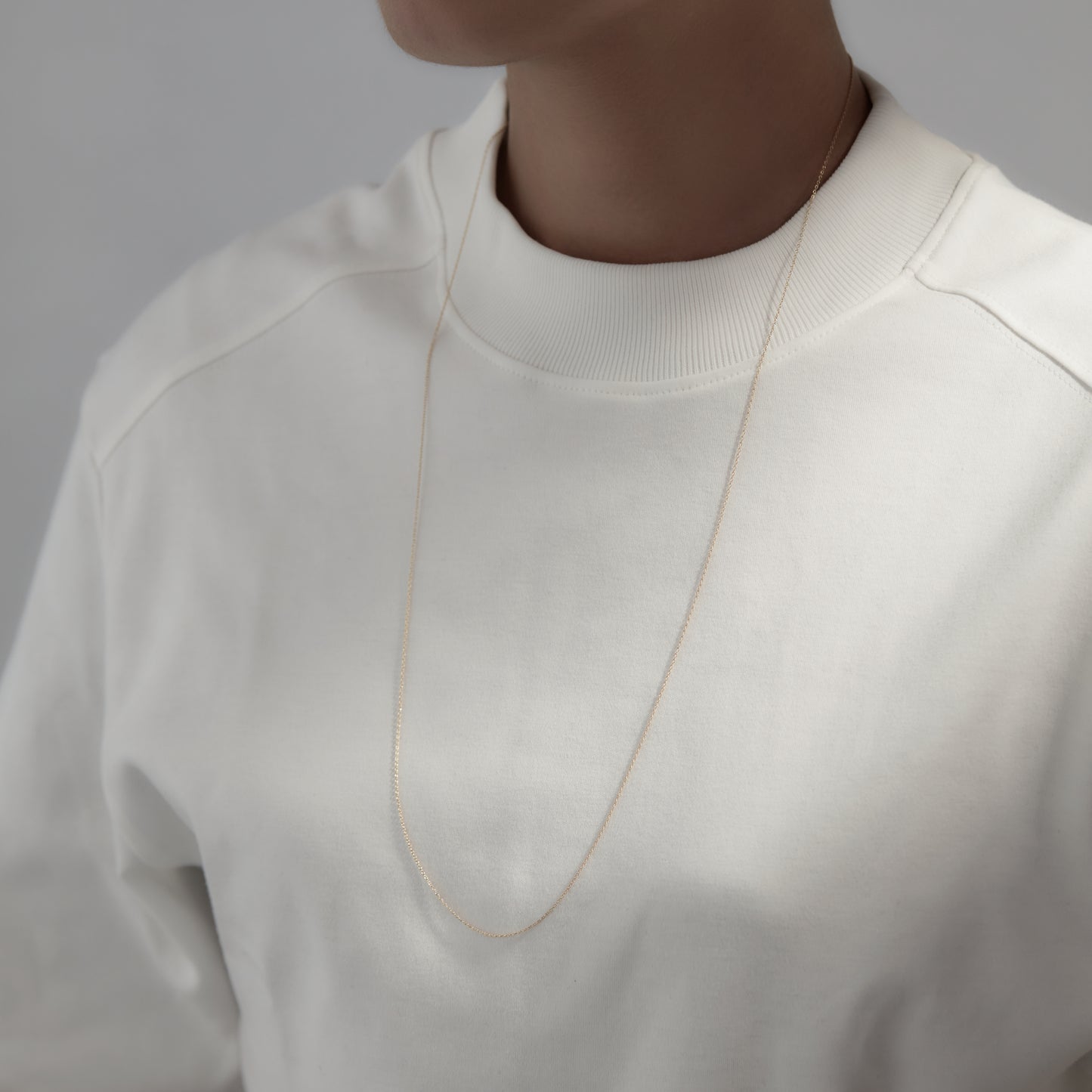 Chain Necklace"Lariat" K18YG