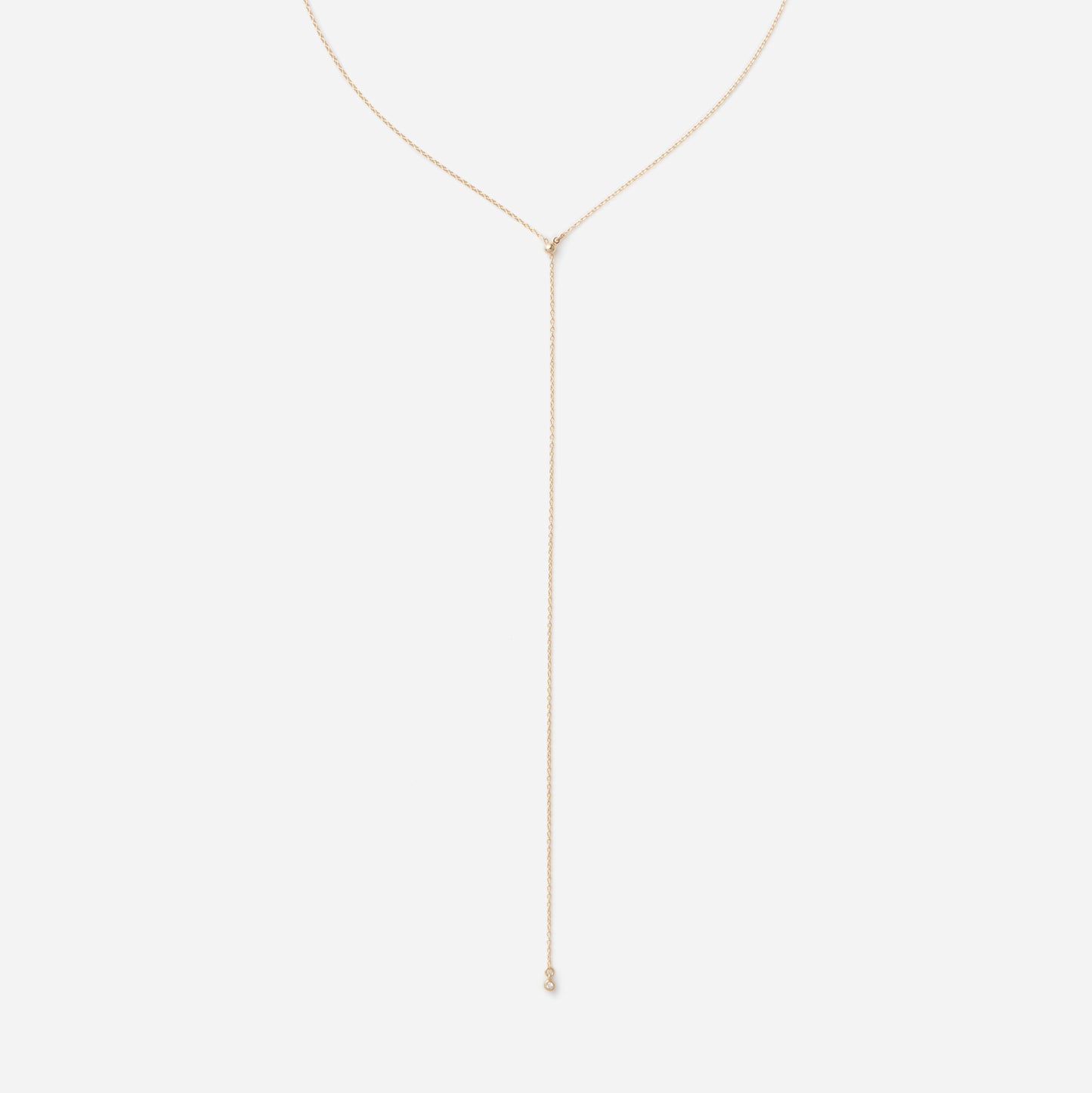 Chain Necklace"Lariat" K10YG