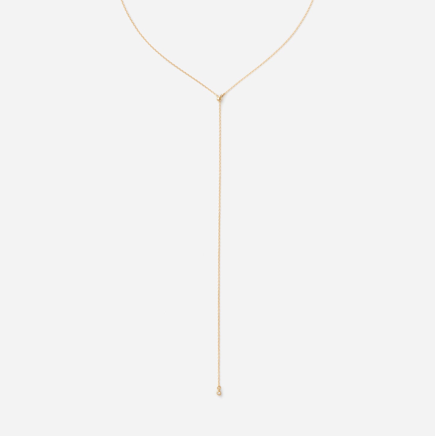 Chain Necklace"Lariat" K18YG