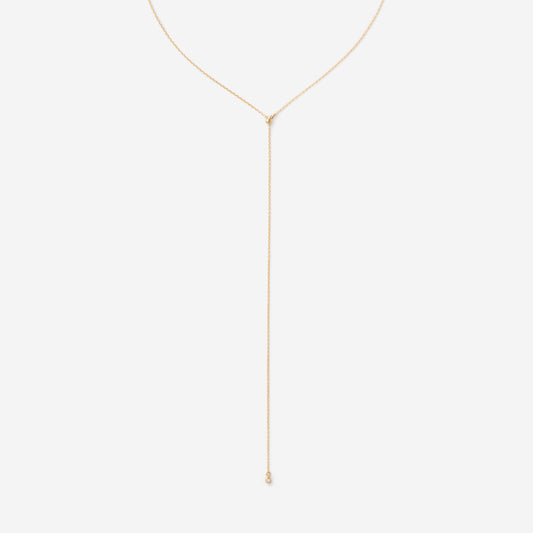 Chain Necklace"Lariat" K18YG