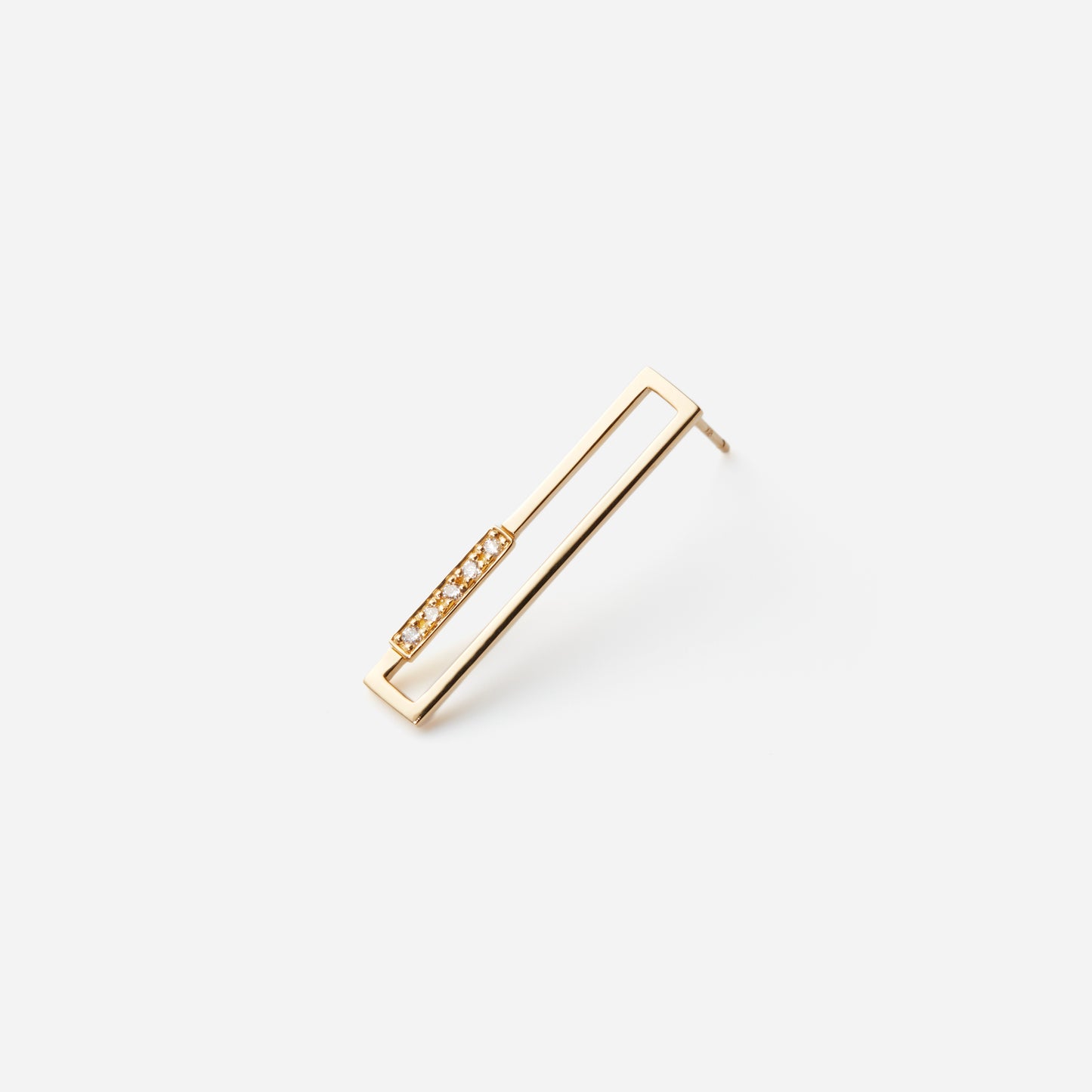 Form Piercedearring "Rectangle long"