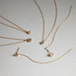 Hexagon Fukuda Makoto Pireced earring K10YG/0.10ct