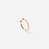 Linear Earcuff "Brown M"