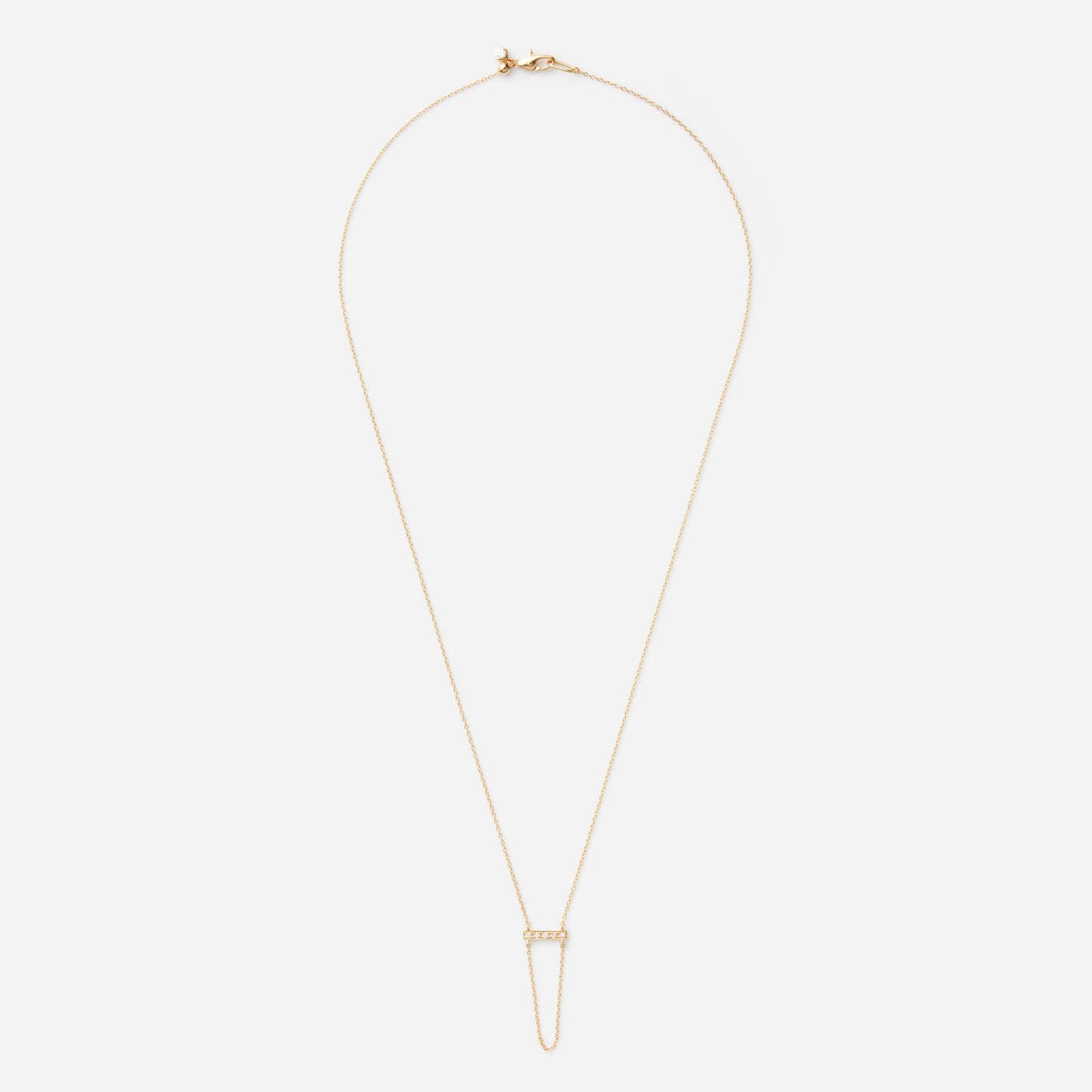 Linear Necklace "Bar chain"