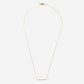 Linear Necklace "Bar short"