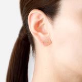 Linear Pierced earring "Bar chain"
