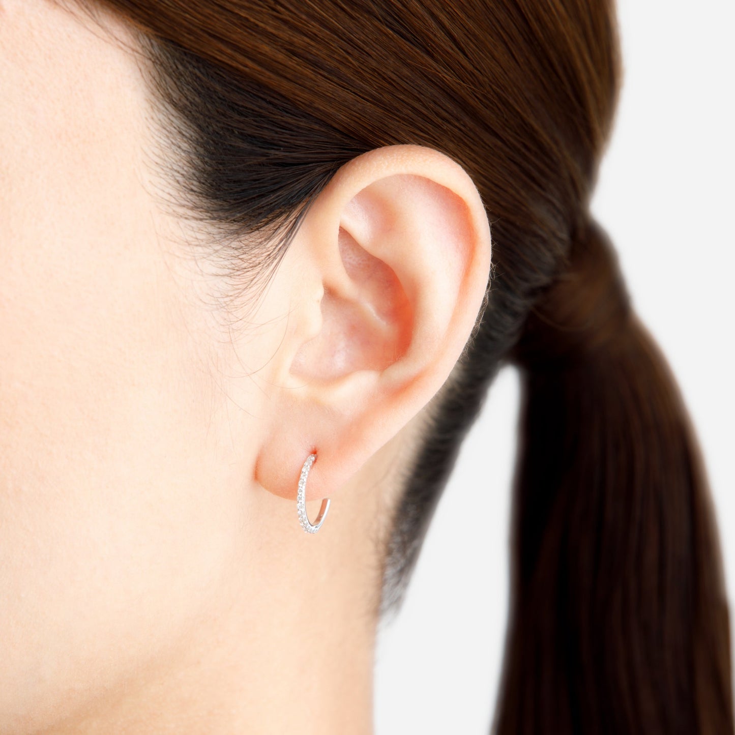 Linear Pireced earring "Hoop"