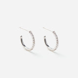 Linear Pierced earrings "Hoop"