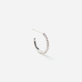 Linear Pierced earrings "Hoop"