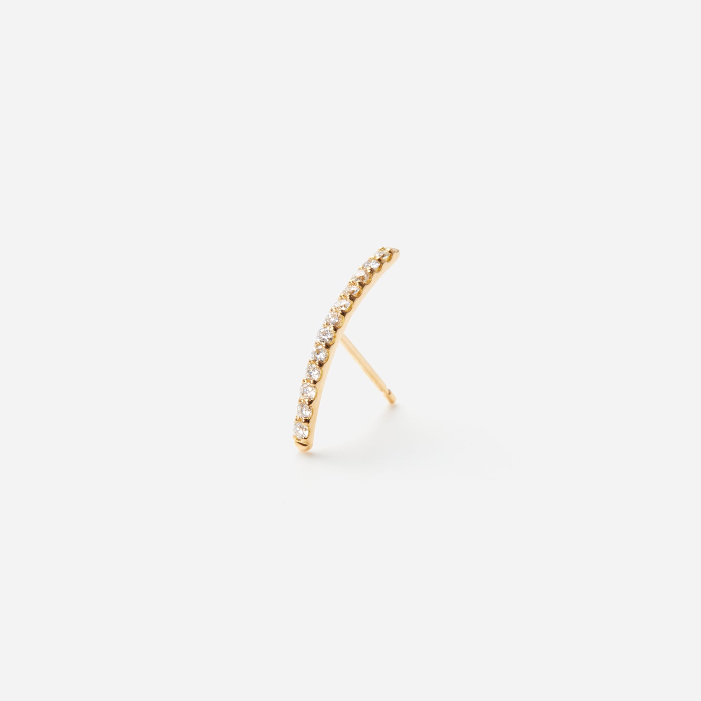 Linear Pireced earring "Smile small"
